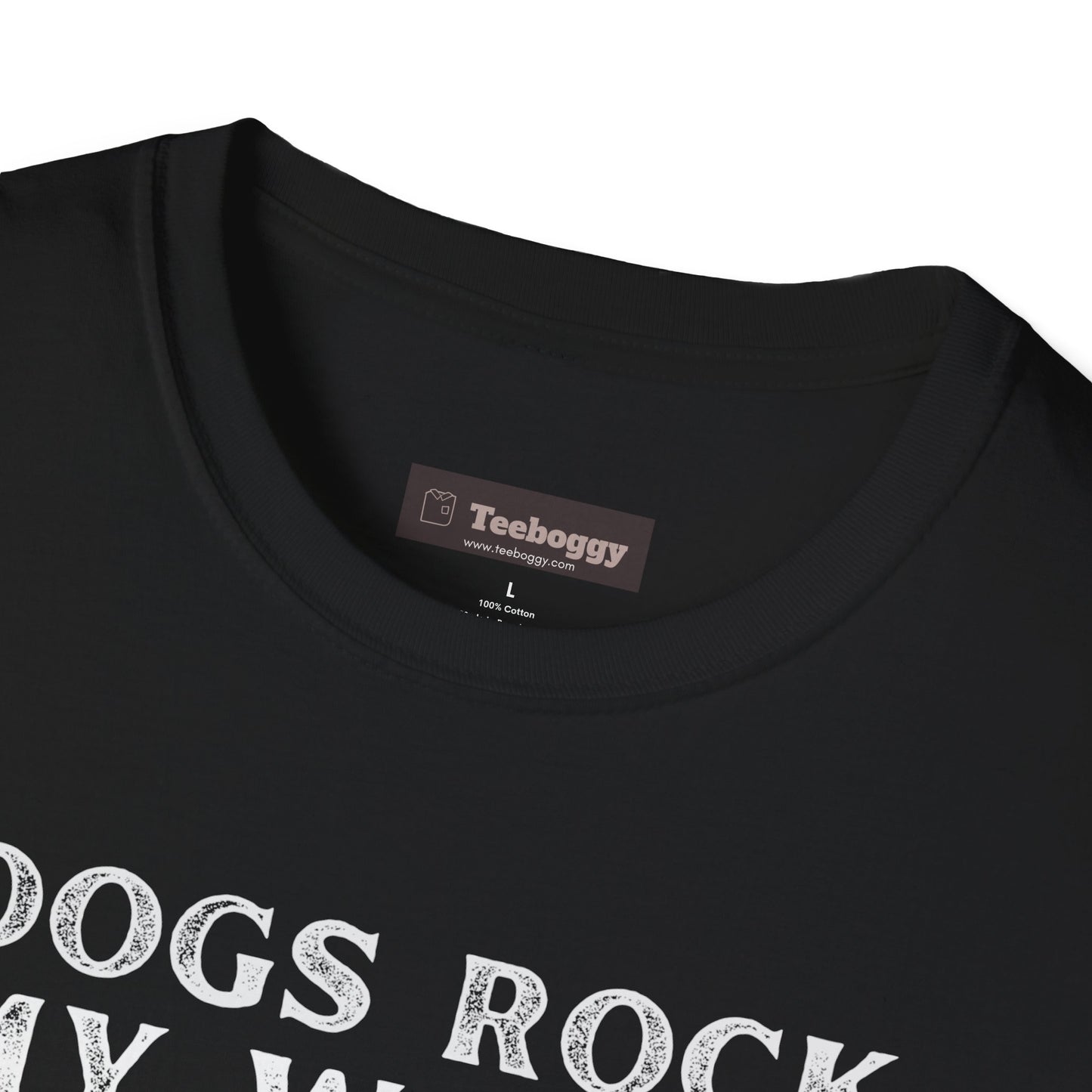 Dogs Rock My World, T-Shirt — Rock & Roll Dog Graphic Tee