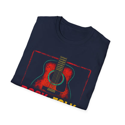 Rock & Folk How I Roll T-Shirt — Acoustic Guitar Music Tee
