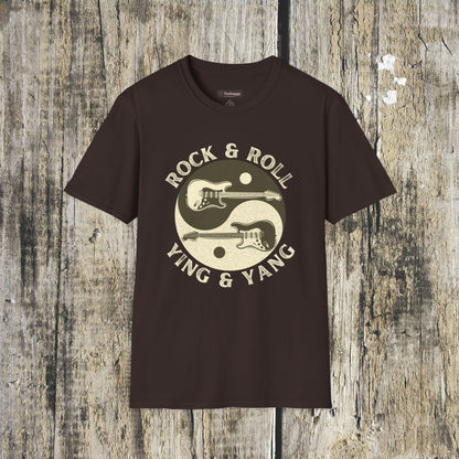 Yin Yang Guitar T-Shirt — Spiritual Balance & Harmony Music Tee