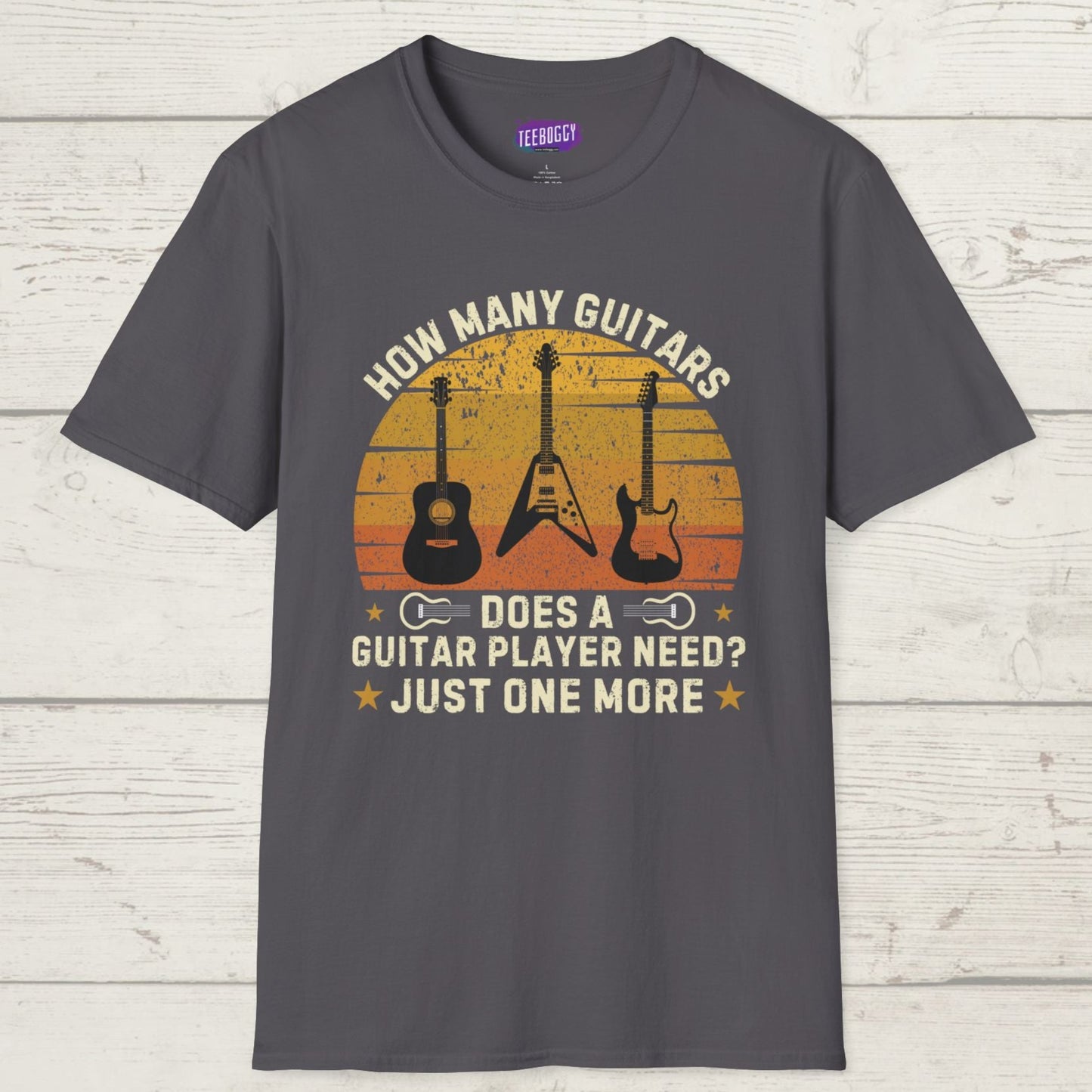 Guitarist Statement T-Shirt - Just One More Guitar