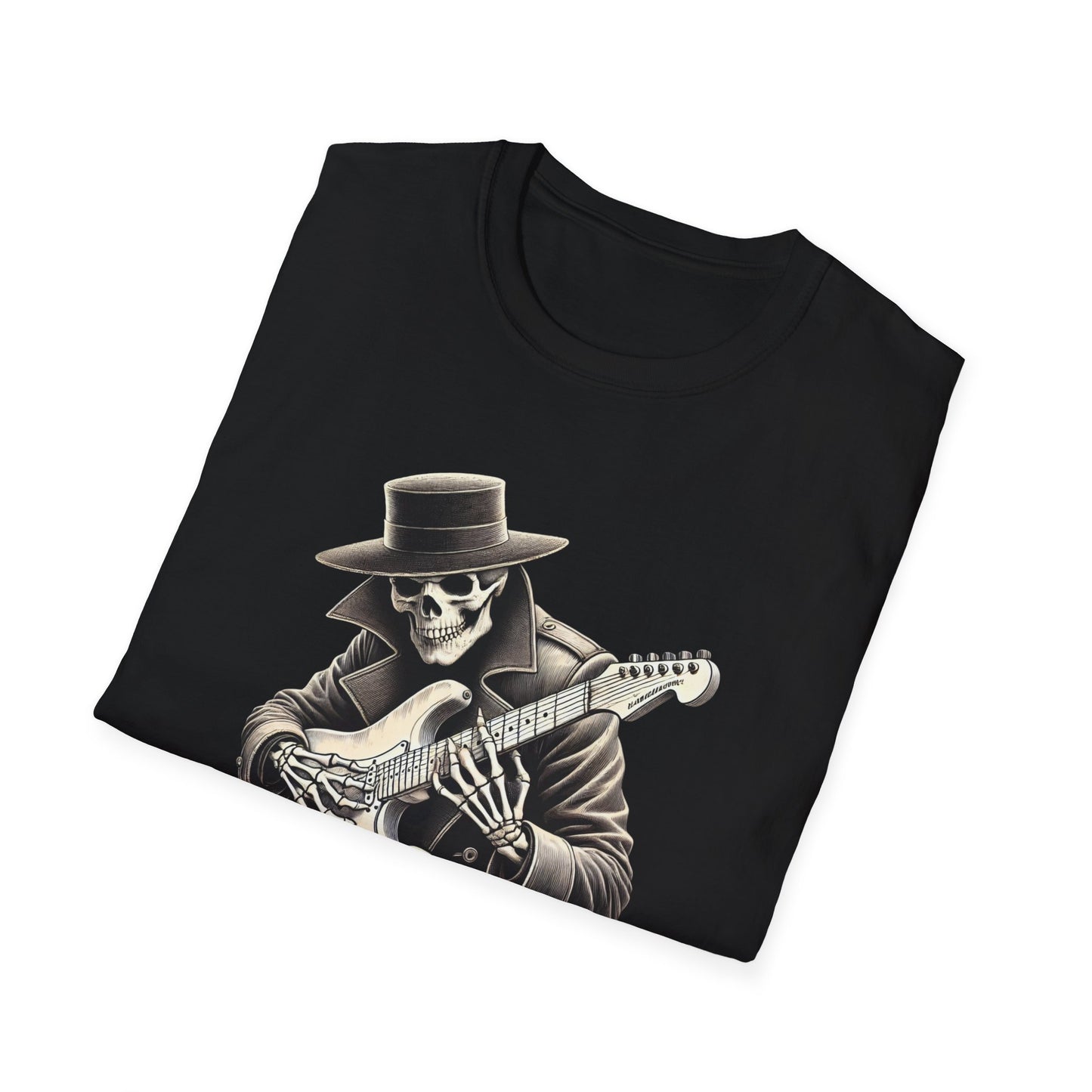 Heavy Metal Forever T-Shirt — Skeleton Rocker Guitar Tee