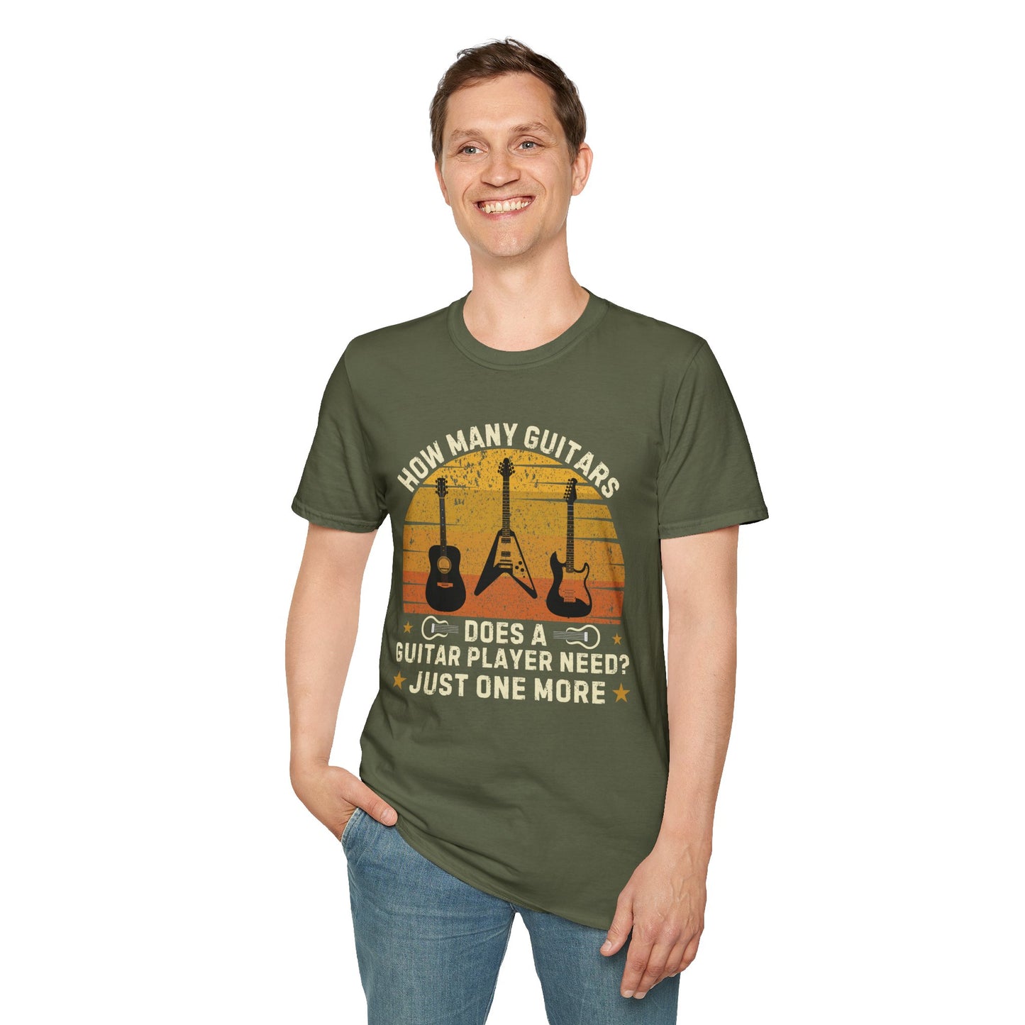 Guitarist Statement T-Shirt - Just One More Guitar