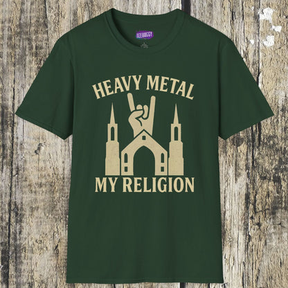 Heavy Metal Church Unisex T-Shirt - Heavy Metal, My Religion