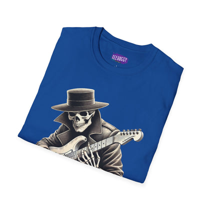 Skeleton Guitarist T-Shirt - Heavy Metal Forever