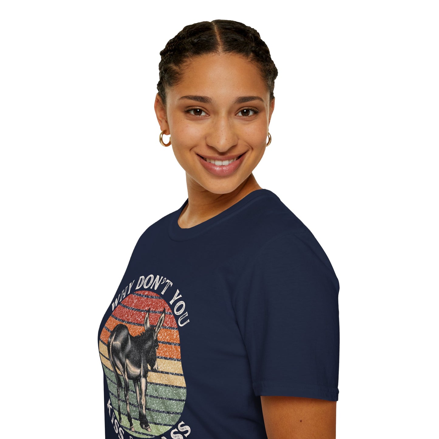 Funny Donkey 'Why Don't You Kiss My Ass!' T-Shirt