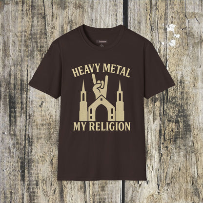 Heavy Metal Church T-Shirt — Fist Emblem Tee for Metal Fans