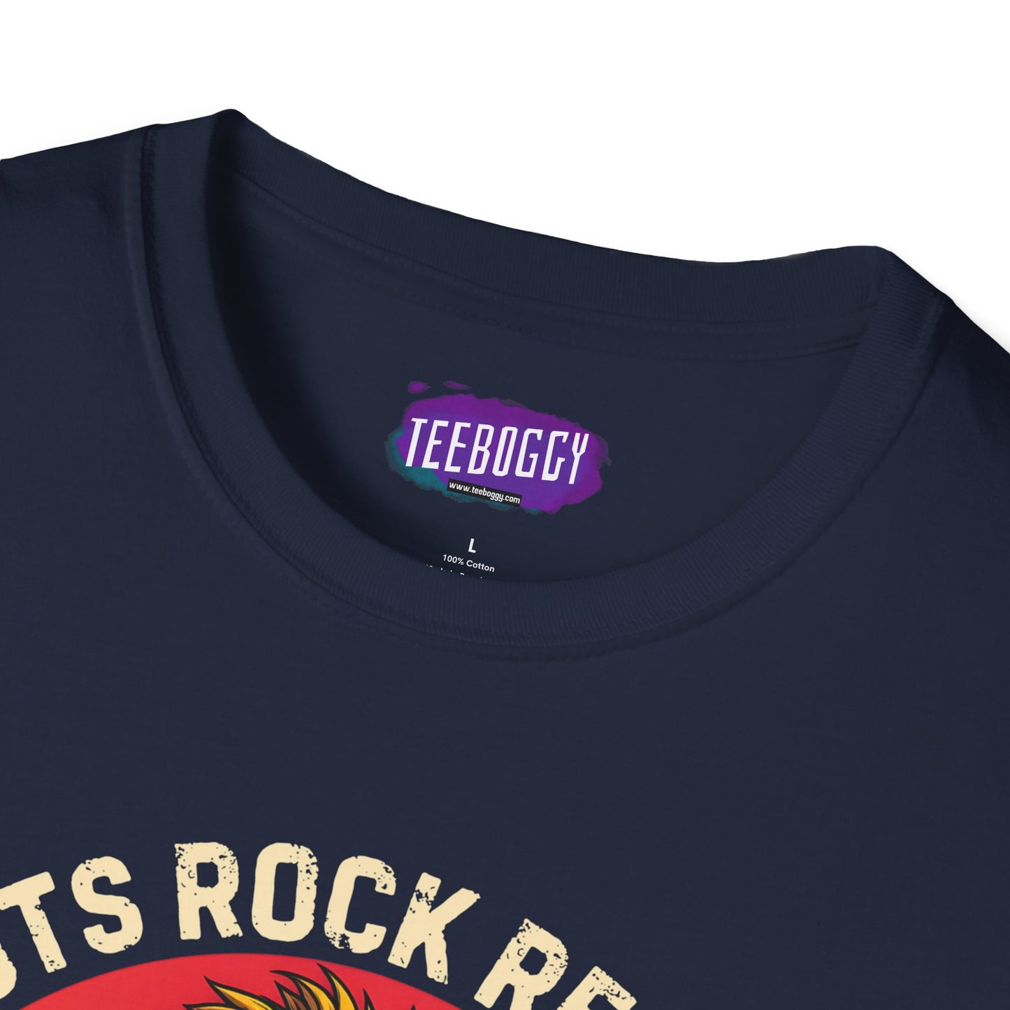 Graphic T-Shirt - Zion Lion Rock Guitar Retro Sunset with Roots Rock Reggae & One Love Slogans