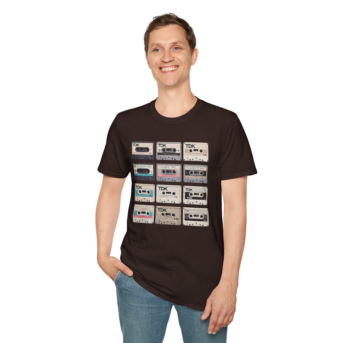 Cassette Tape Nostalgia T-Shirt — Vintage Audio Mix Design