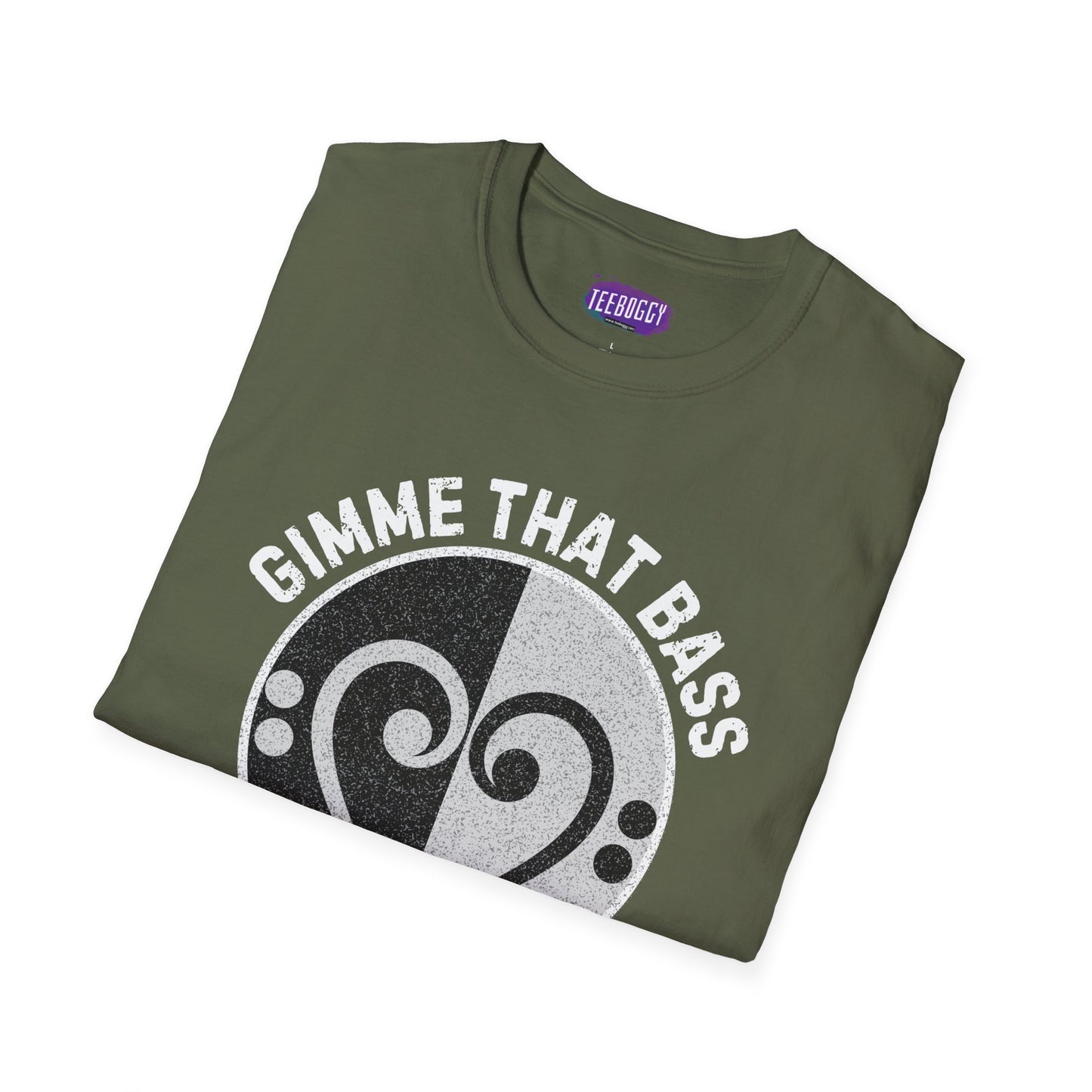Bass Clef Heart Unisex T-Shirt - Feel the Bass, Love the Groove