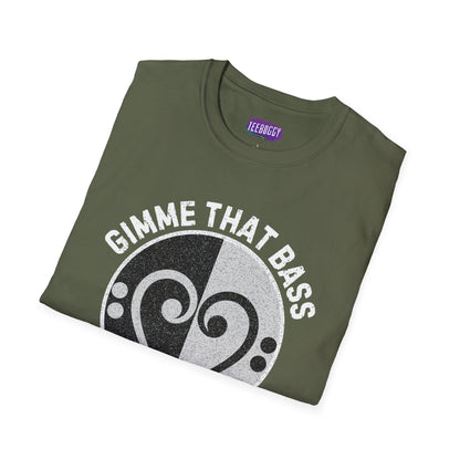 Bass Clef Heart Unisex T-Shirt - Feel the Bass, Love the Groove