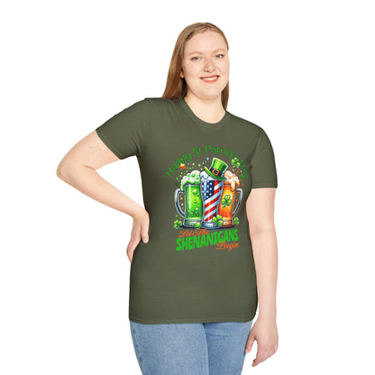St Patrick's Day T-Shirt - Patriotic Irish American Shenanigans