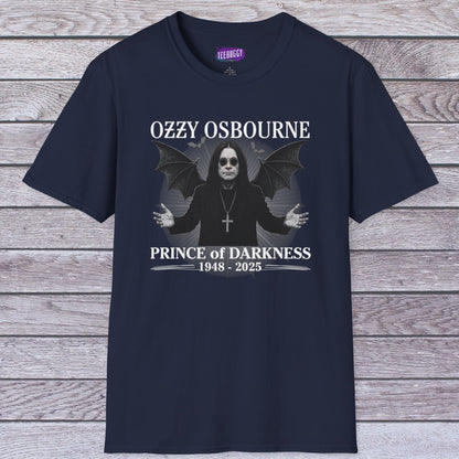 Metal Fan Softstyle T-Shirt with Image and Slogan of Prince of Darkness Slogan