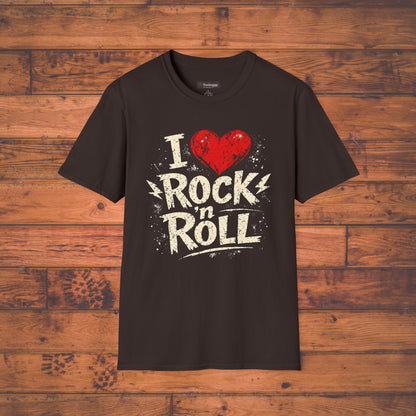 I Love Rock n Roll T-Shirt — Design for Music Lovers