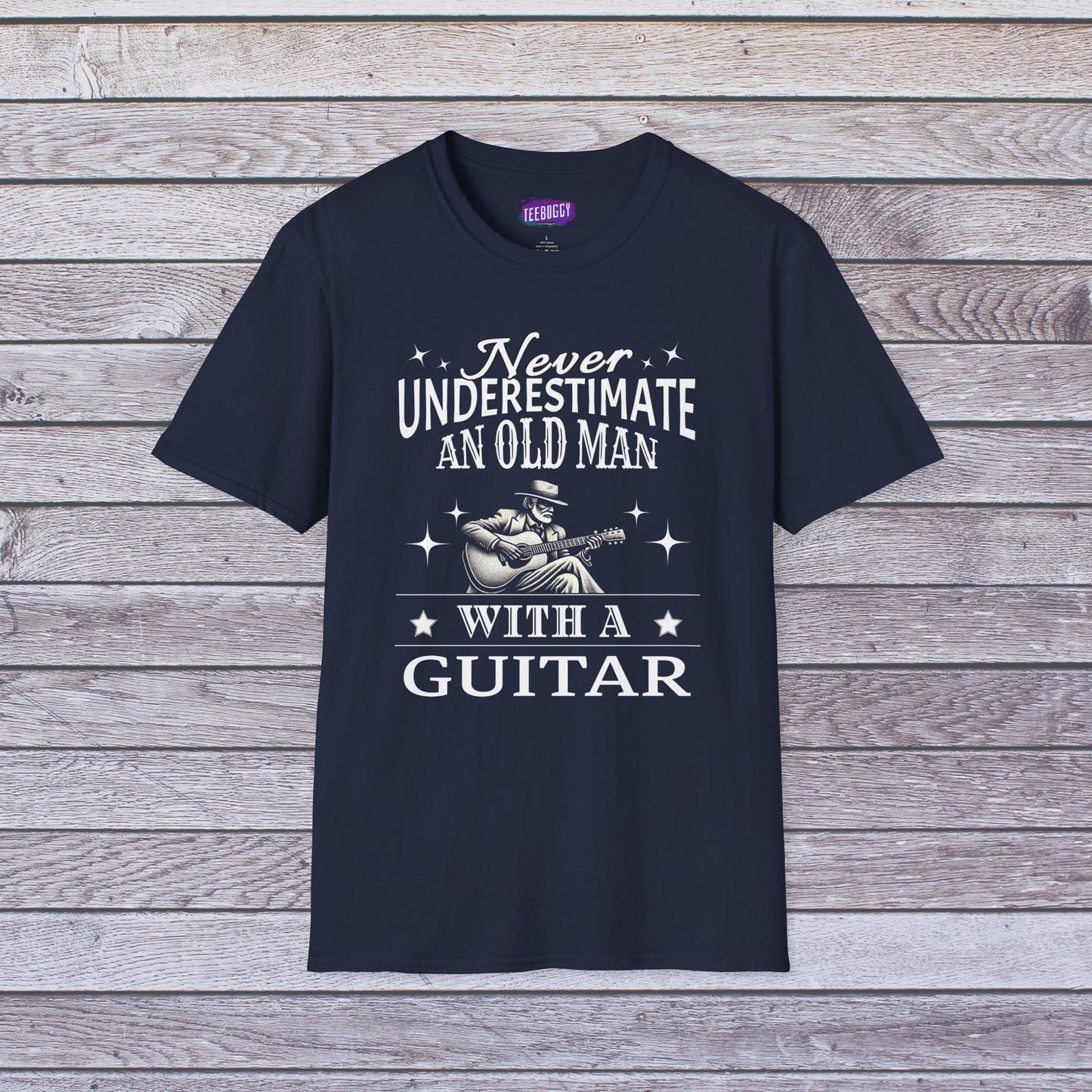 Old Man Guitarist T-Shirt