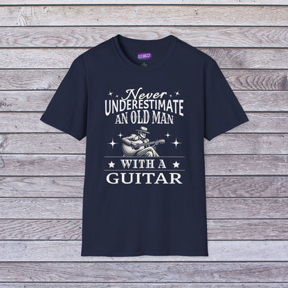Old Man Guitarist T-Shirt