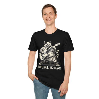 Cat Guitar Unisex T-Shirt - Heavy, Man... Just Heavy!