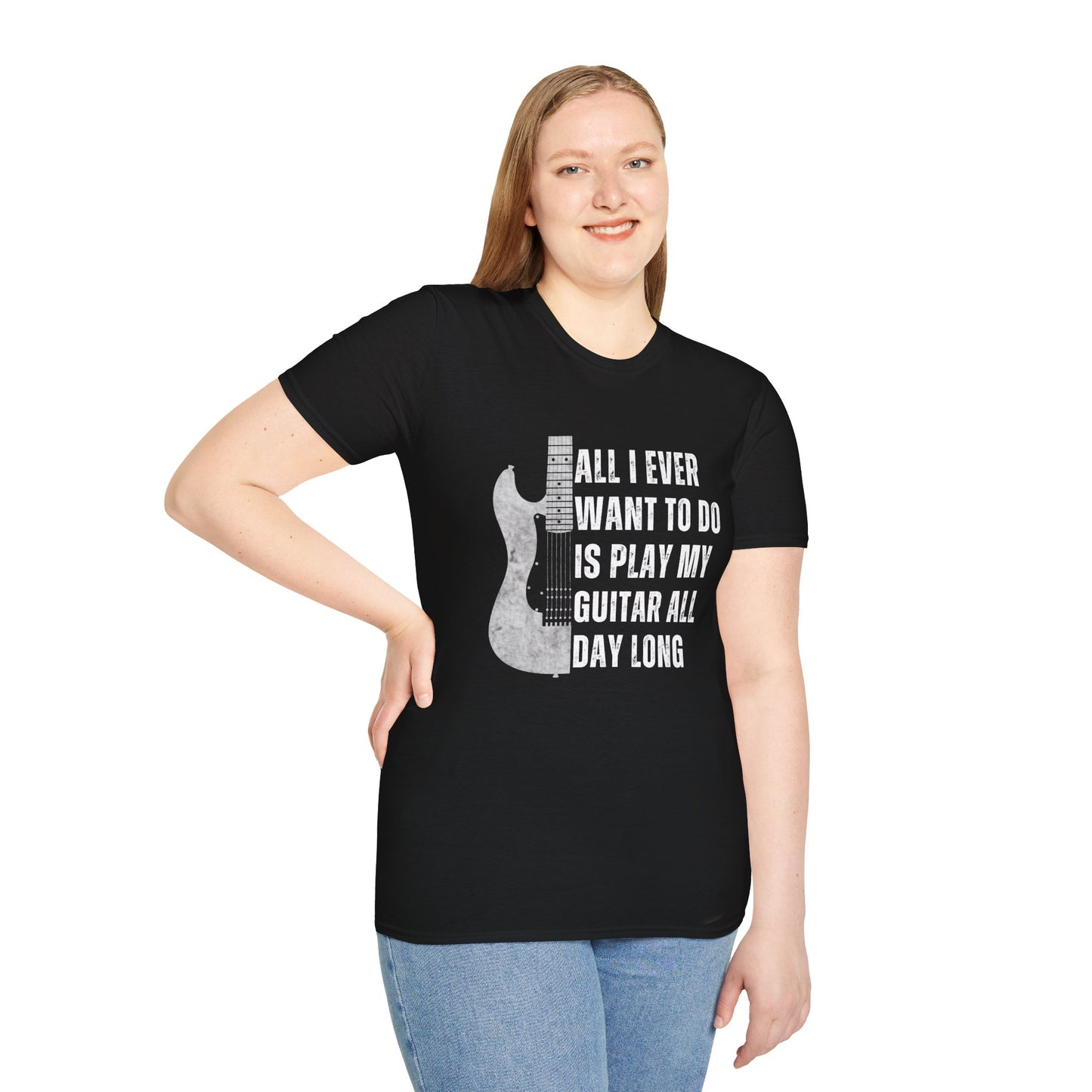 All I Want To Do Is Play My Guitar All Day Long, T-Shirt