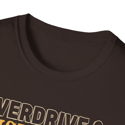 Guitar Pedals T-Shirt — "Overdrive and Distortion, Guitar Heaven"