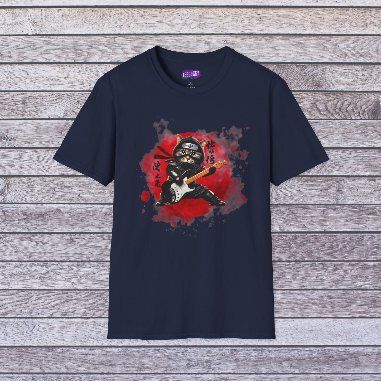 Ninja Cat Guitarist Tee