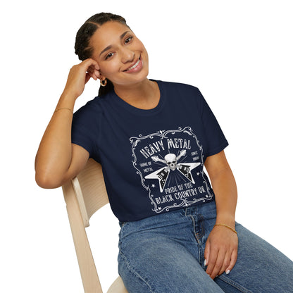 Black Country, Whisky Label Style Heavy Metal T-Shirt