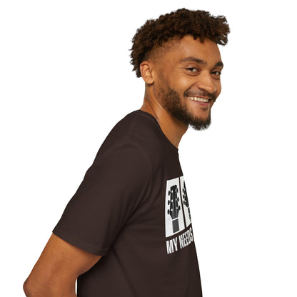 Guitar Headstocks Tee — "My Needs Are Simple!"