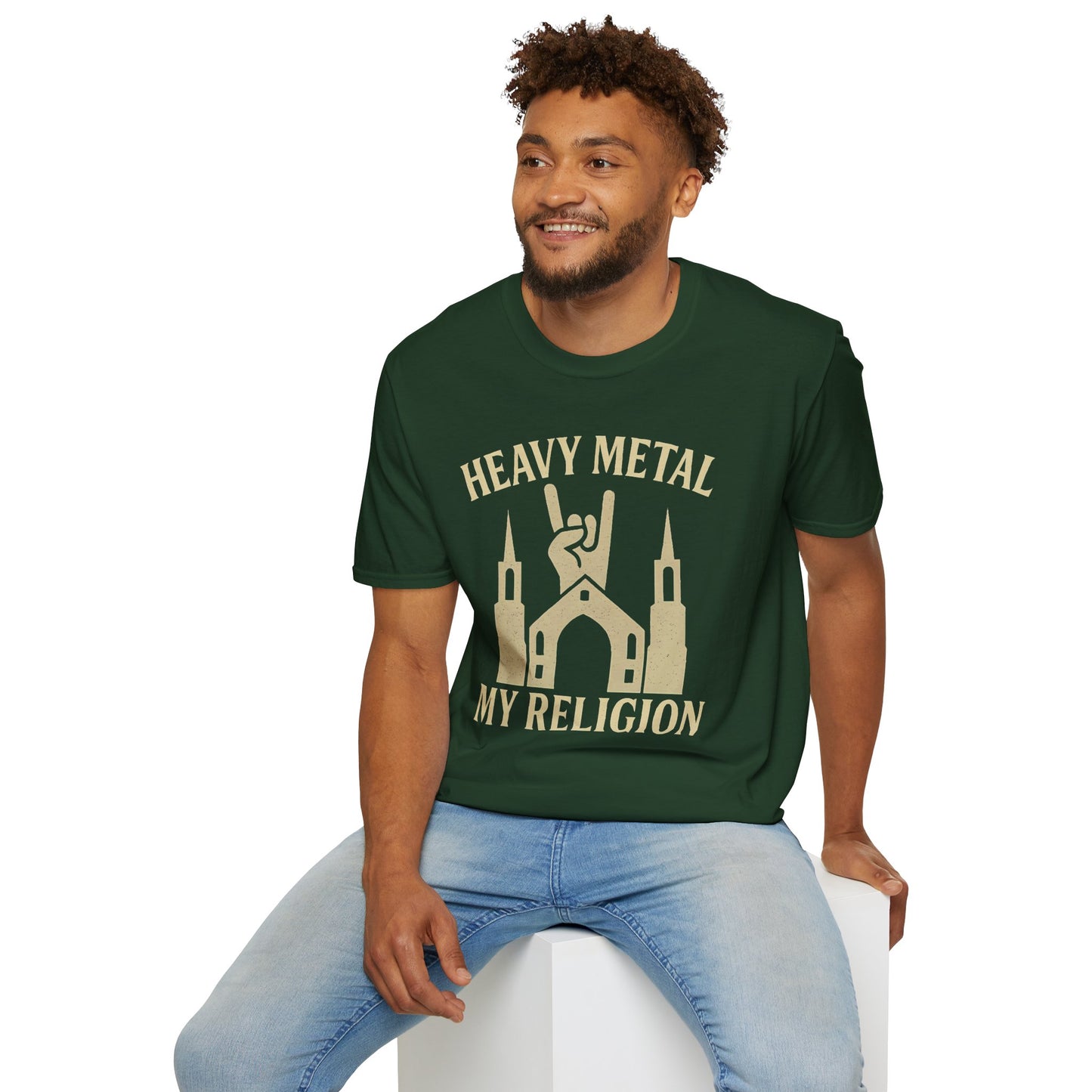 Heavy Metal Church Unisex T-Shirt - Heavy Metal, My Religion