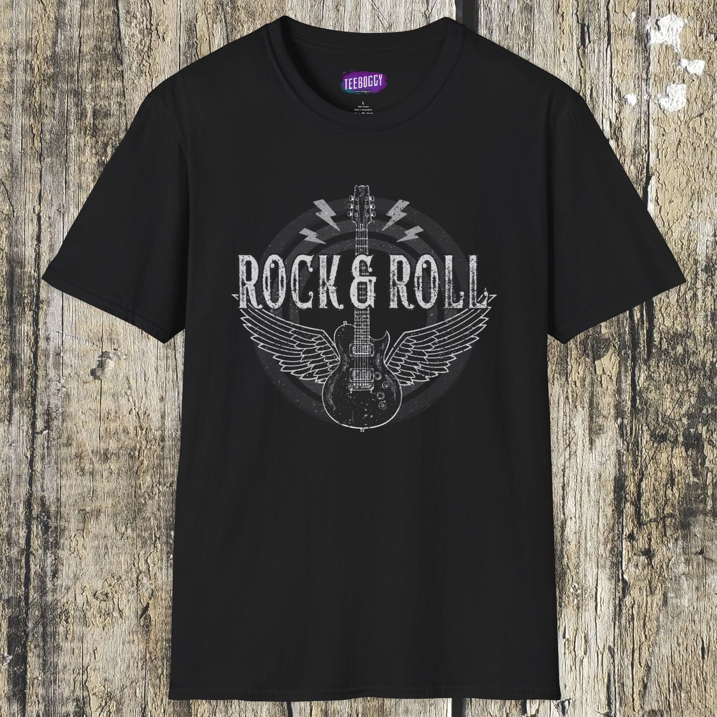 Guitar Wings Unisex T-Shirt Rock & Roll Music Tee