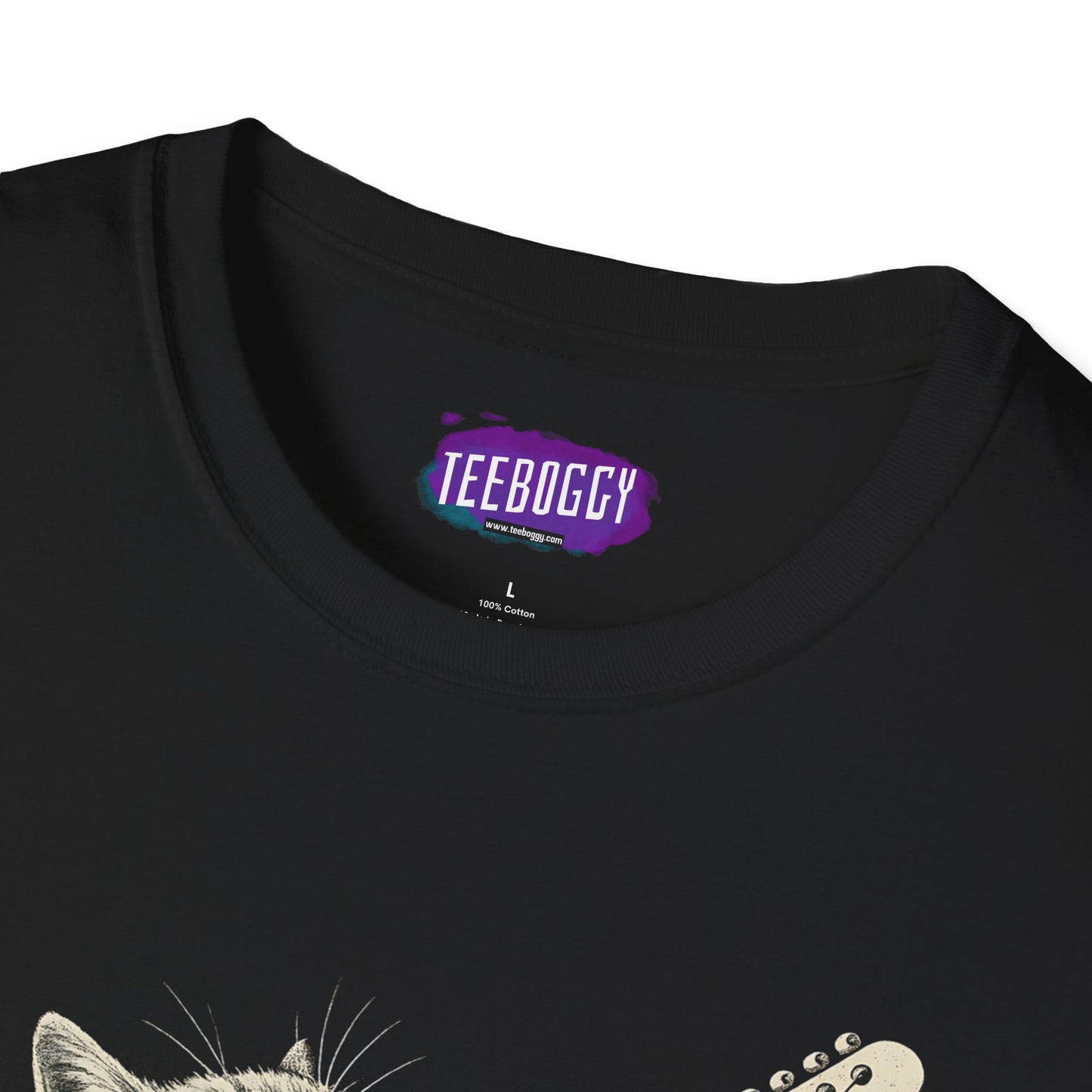 Cat Rock Unisex T-Shirt - Hell Yeah Guitarist Tee