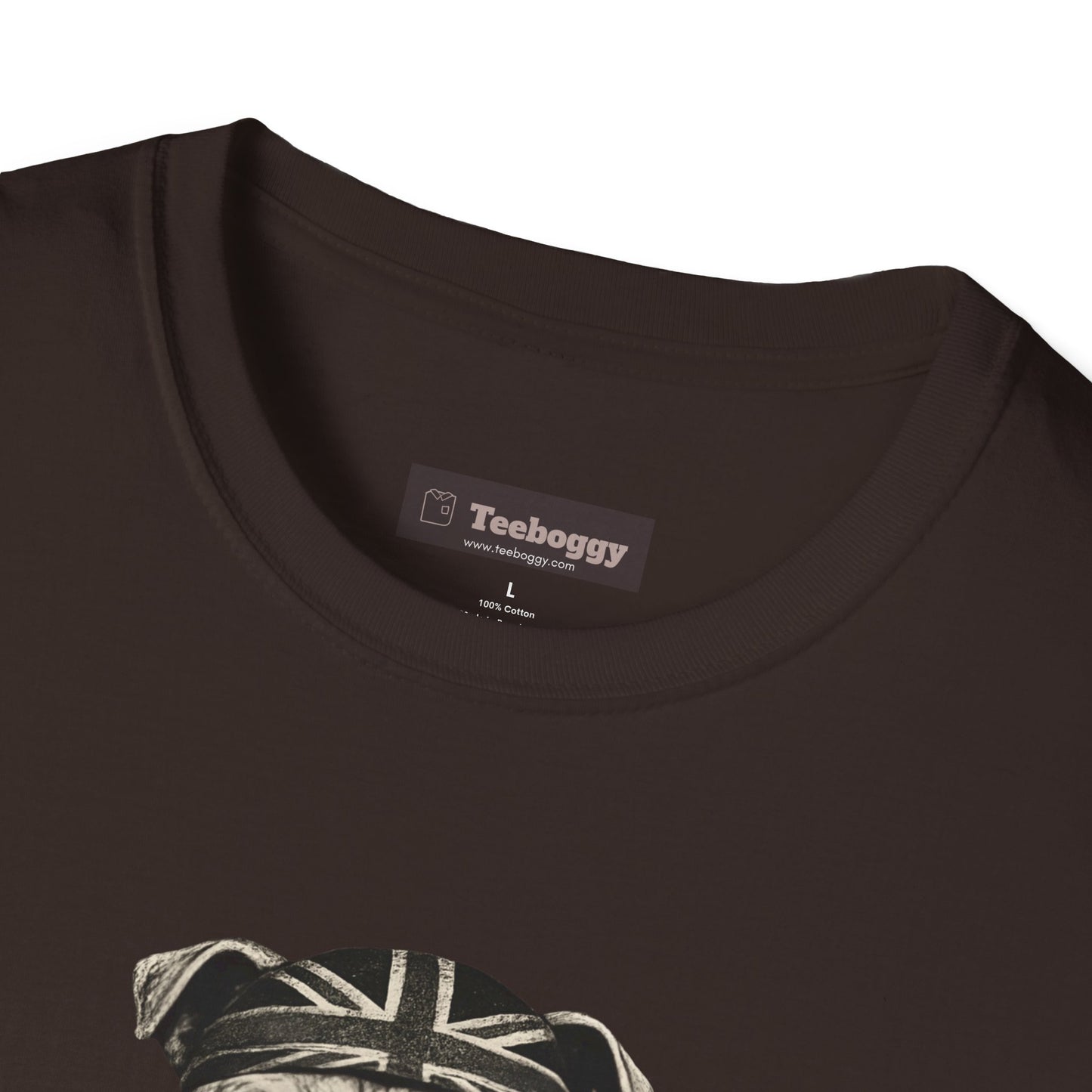 Bulldog Rock Rebel T-Shirt — Guitar-Slinging Middle Finger Design