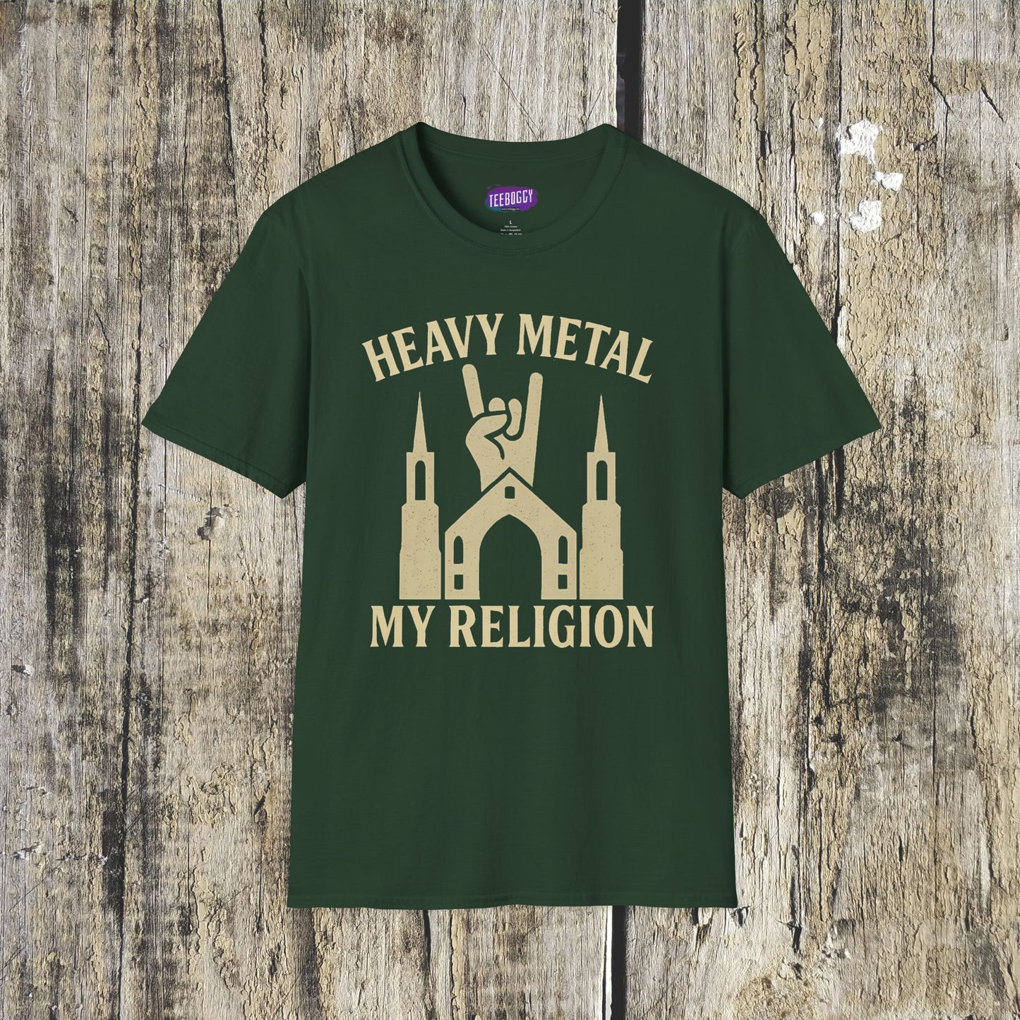 Heavy Metal Church Unisex T-Shirt - Heavy Metal, My Religion