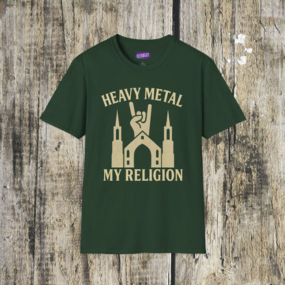 Heavy Metal Church Unisex T-Shirt - Heavy Metal, My Religion