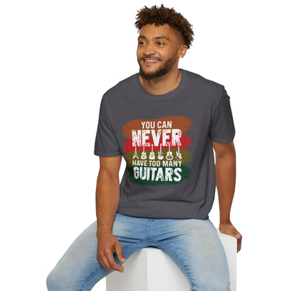 Guitar Statement T-Shirt - Grunge Colorful Slogan