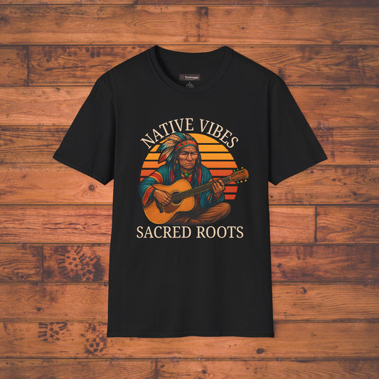 Native Vibes, Sacred Roots T-Shirt — Native American Guitar Tribute