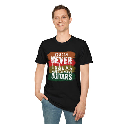 Guitar Statement T-Shirt - Grunge Colorful Slogan