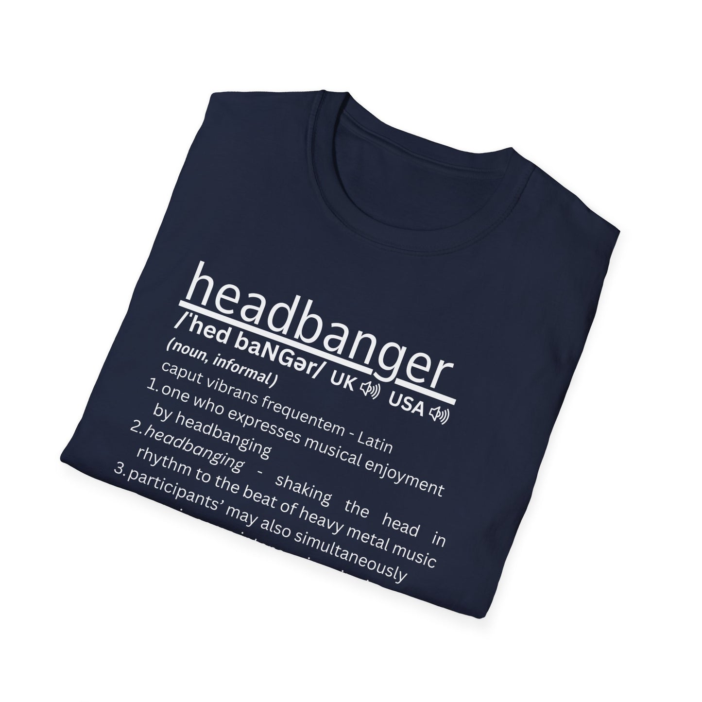 Headbanger Definition T-Shirt — Funny Heavy Metal Tee