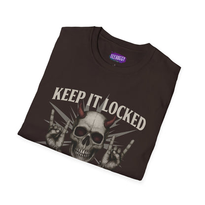 Skull Heavy Metal T-Shirt - Keep it Locked