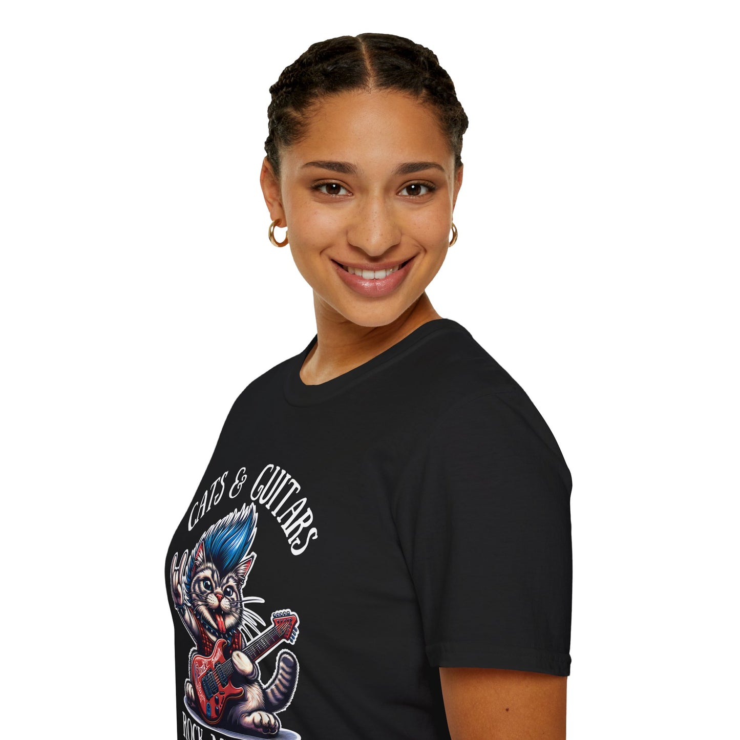Cats & Guitars Rock My World, T-Shirt