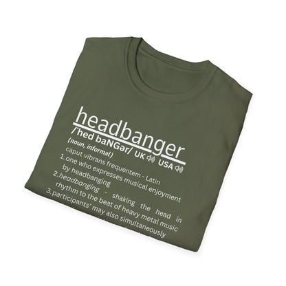 Headbanger Definition T-Shirt — Funny Heavy Metal Tee