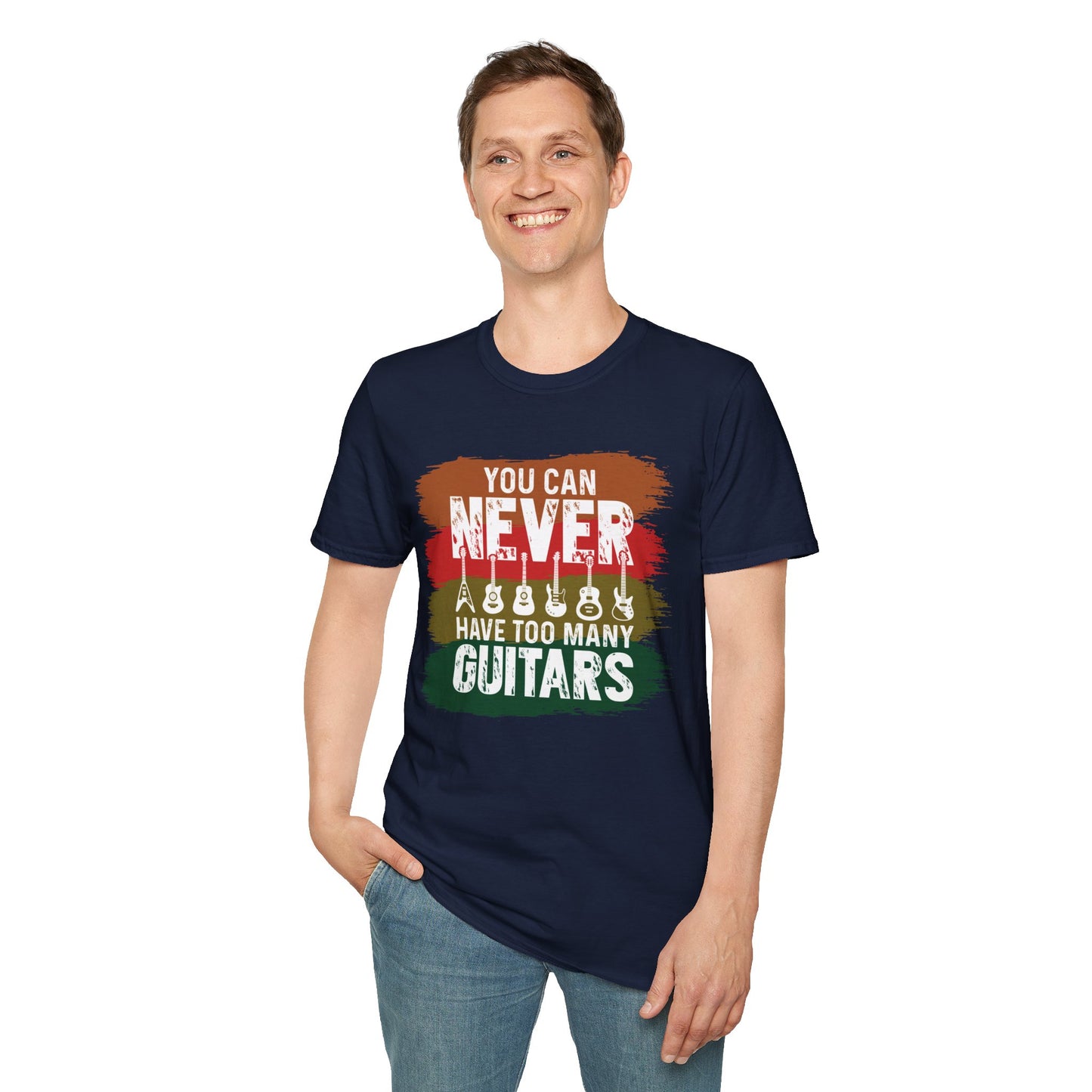 Guitar Statement T-Shirt - Grunge Colorful Slogan