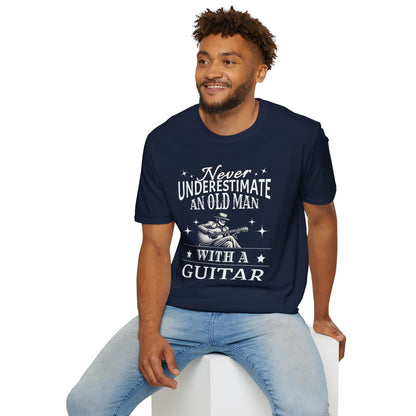 Old Man Guitarist T-Shirt