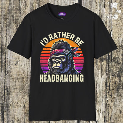 Graphic T-Shirt for Music Lovers - I'd Rather Be Headbanging