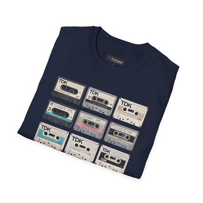 Cassette Tape Nostalgia T-Shirt — Vintage Audio Mix Design