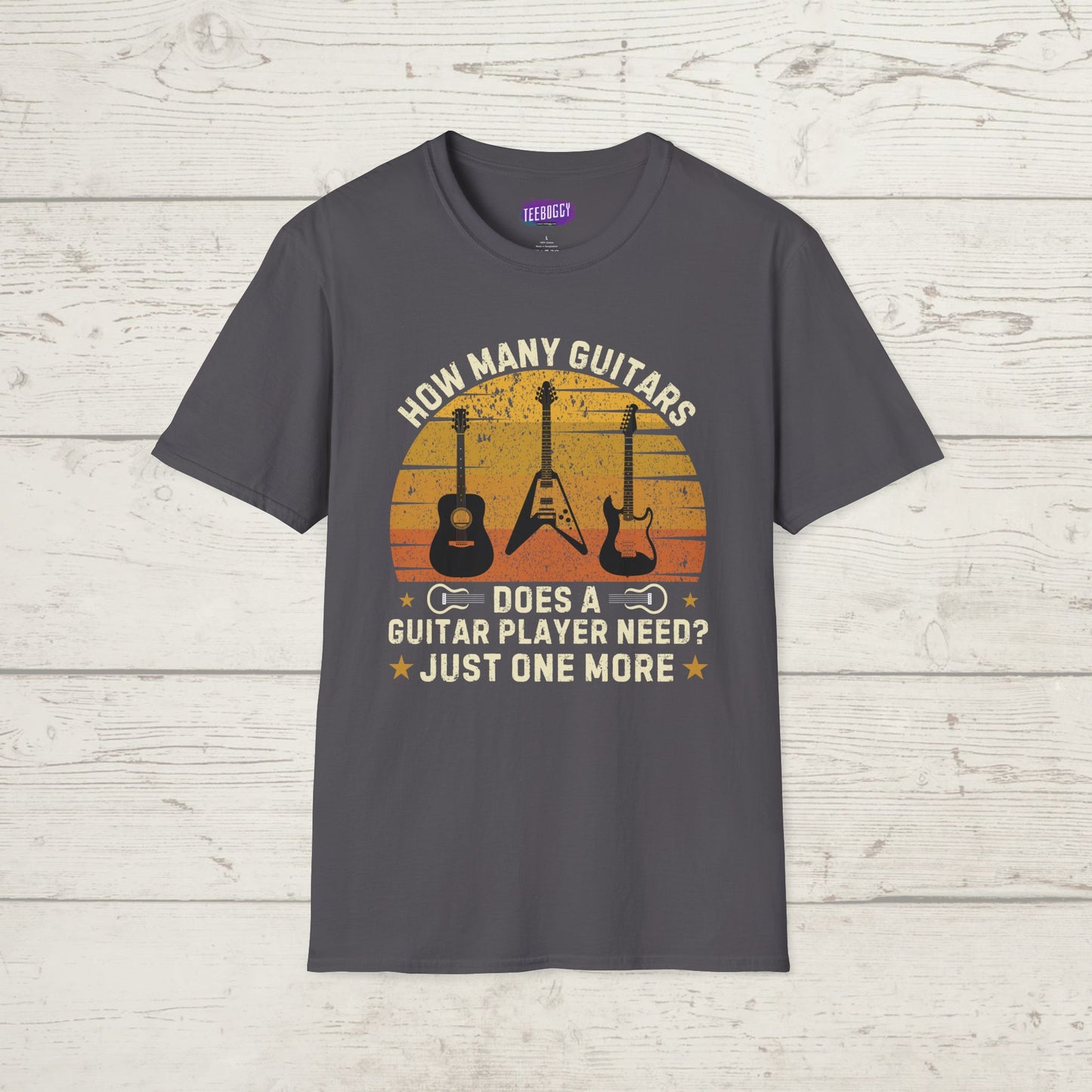 Guitarist Statement T-Shirt - Just One More Guitar