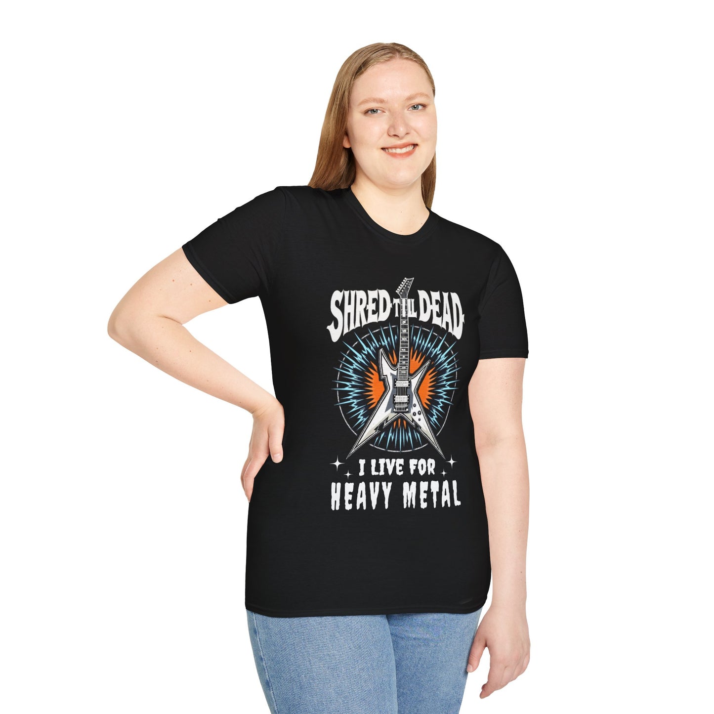 Electric Guitar Shred Till Dead, Unisex T-Shirt