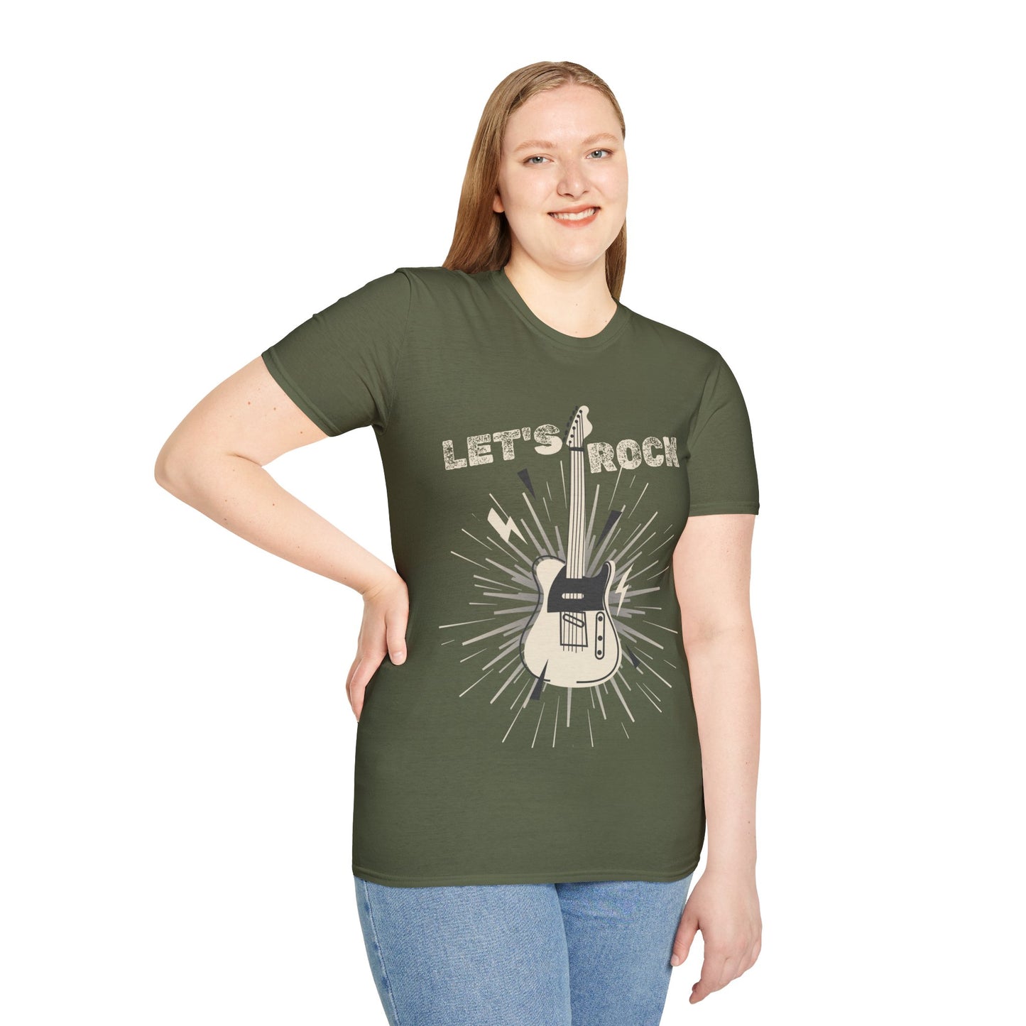 Guitarist T-Shirt - Lets Rock, Music Lover