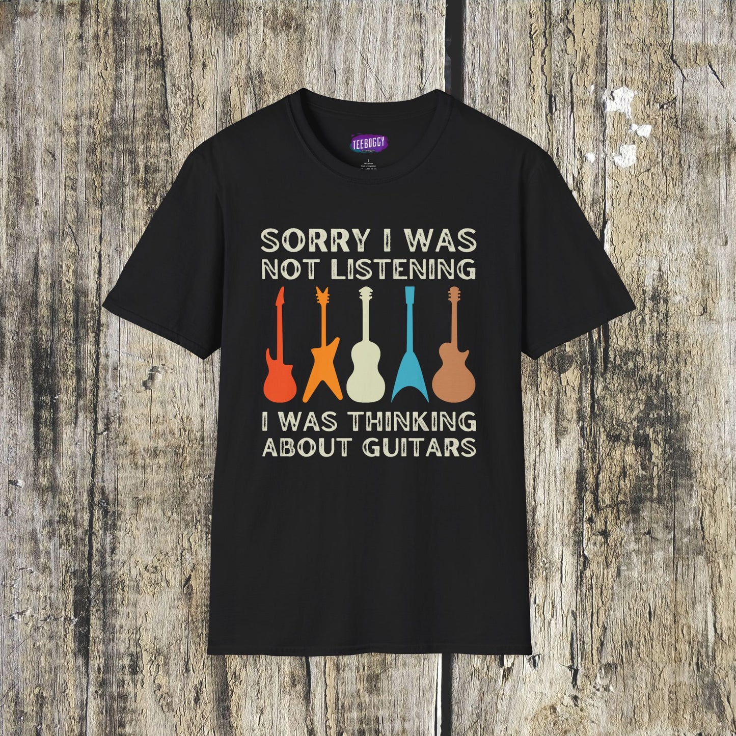 Guitar Types Unisex T-Shirt - Funny Guitarist Shirt