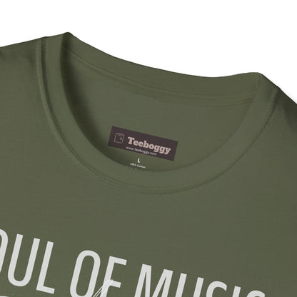 Violin Line Art Tee — "Soul of Music Lives in the Violin"