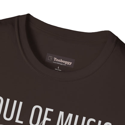 Violin Line Art Tee — "Soul of Music Lives in the Violin"