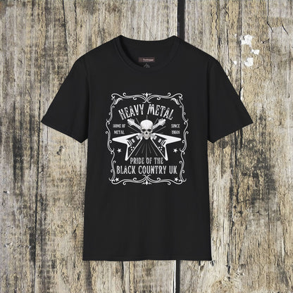 Black Country, Whisky Label Style Heavy Metal T-Shirt