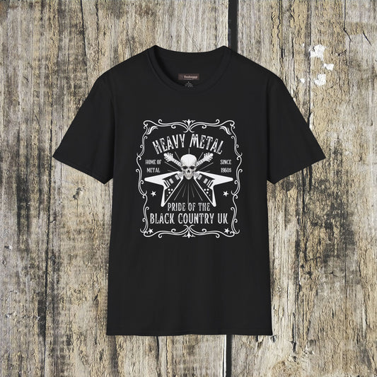 Black Country, Whisky Label Style Heavy Metal T-Shirt